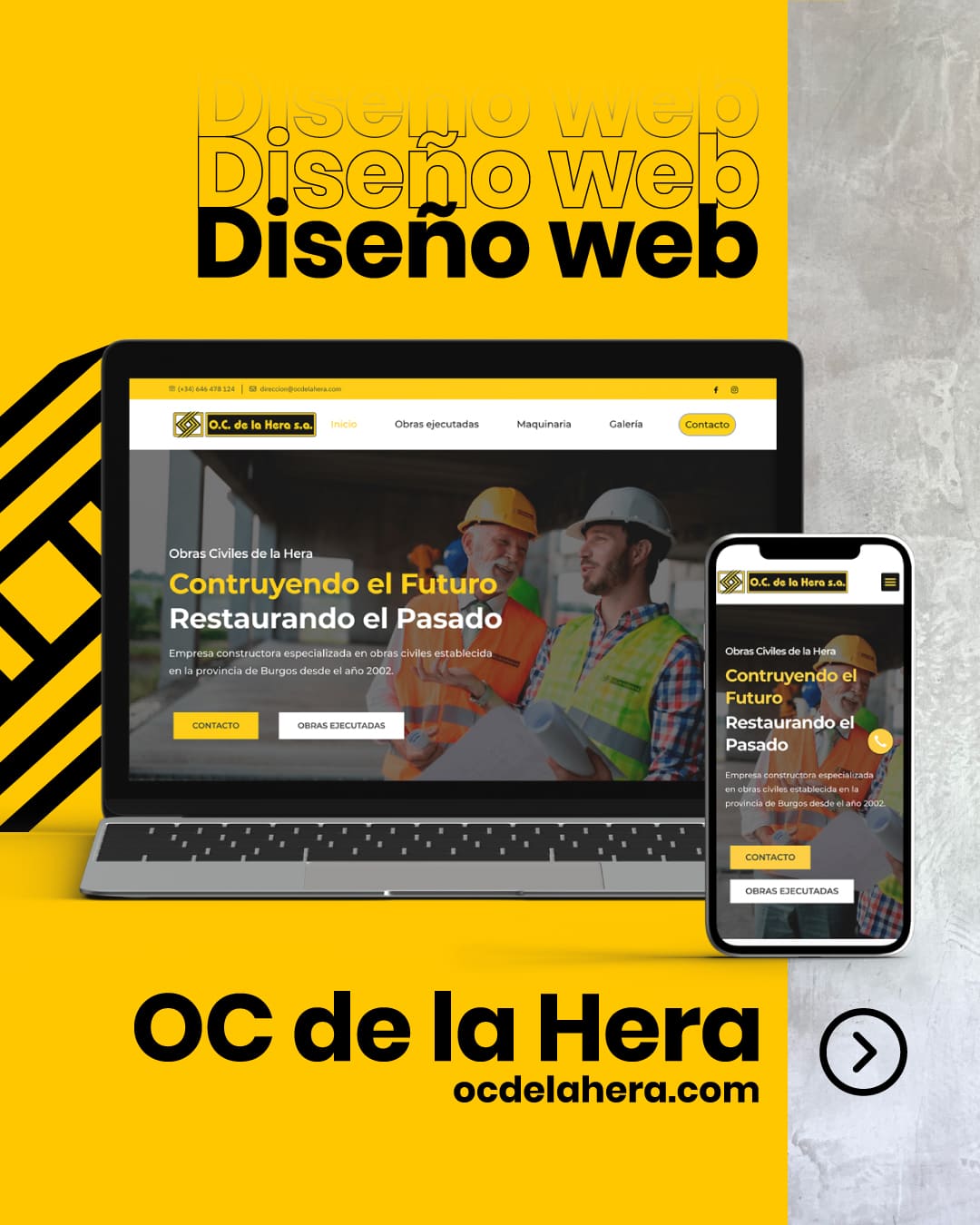 OC de la Hera diseño web