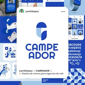 Diseño de marca para agencia de marketing campeador